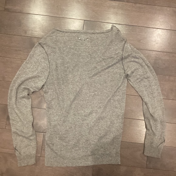 ZADIG & VOLTAIRE grey linen cardigan size small - Picture 9 of 10